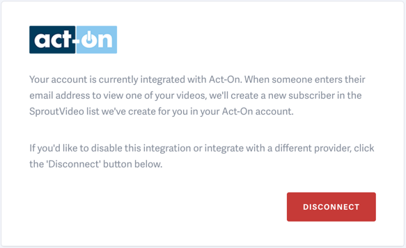 Introducing the Act-On integration with SproutVideo