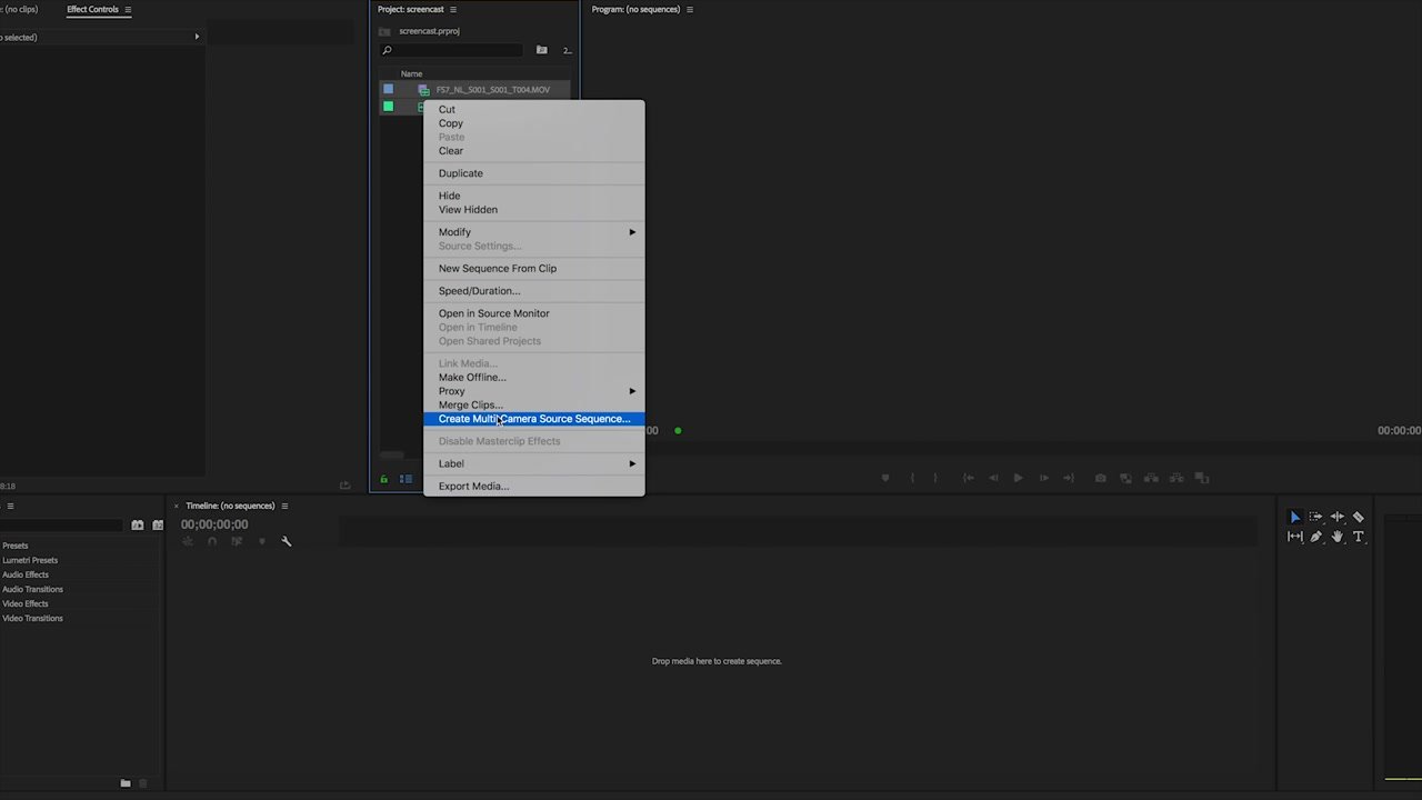 Syncing Audio and Video in Adobe Premiere