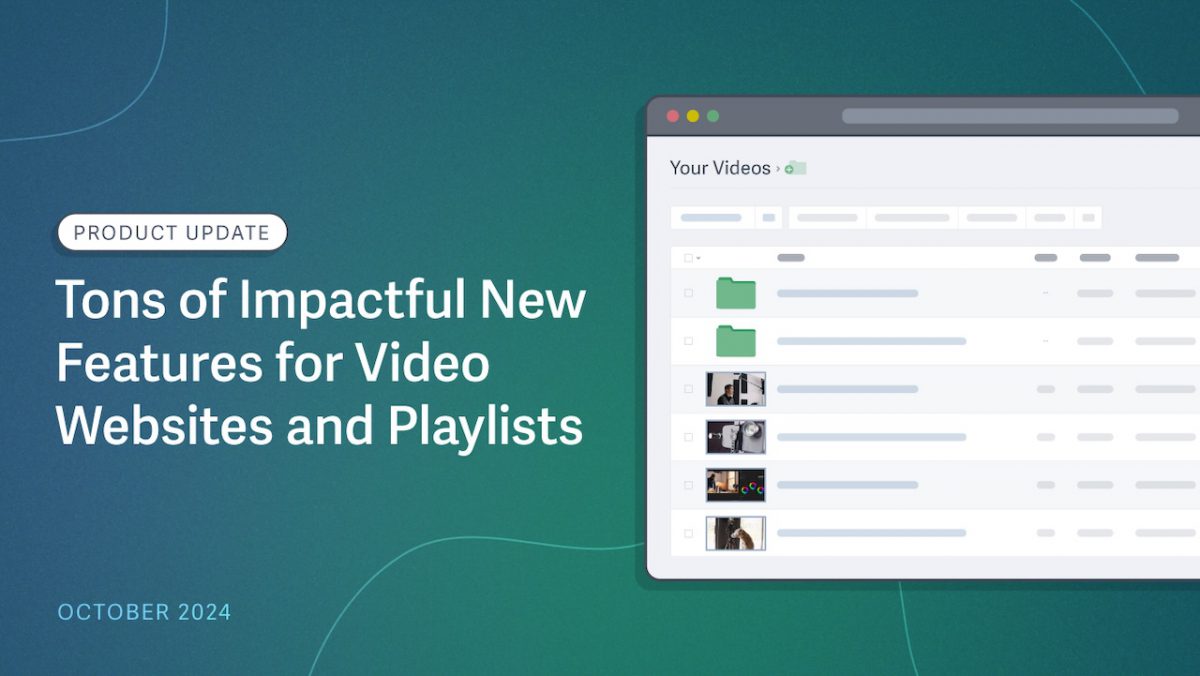 playlists on video websites & tons of new features