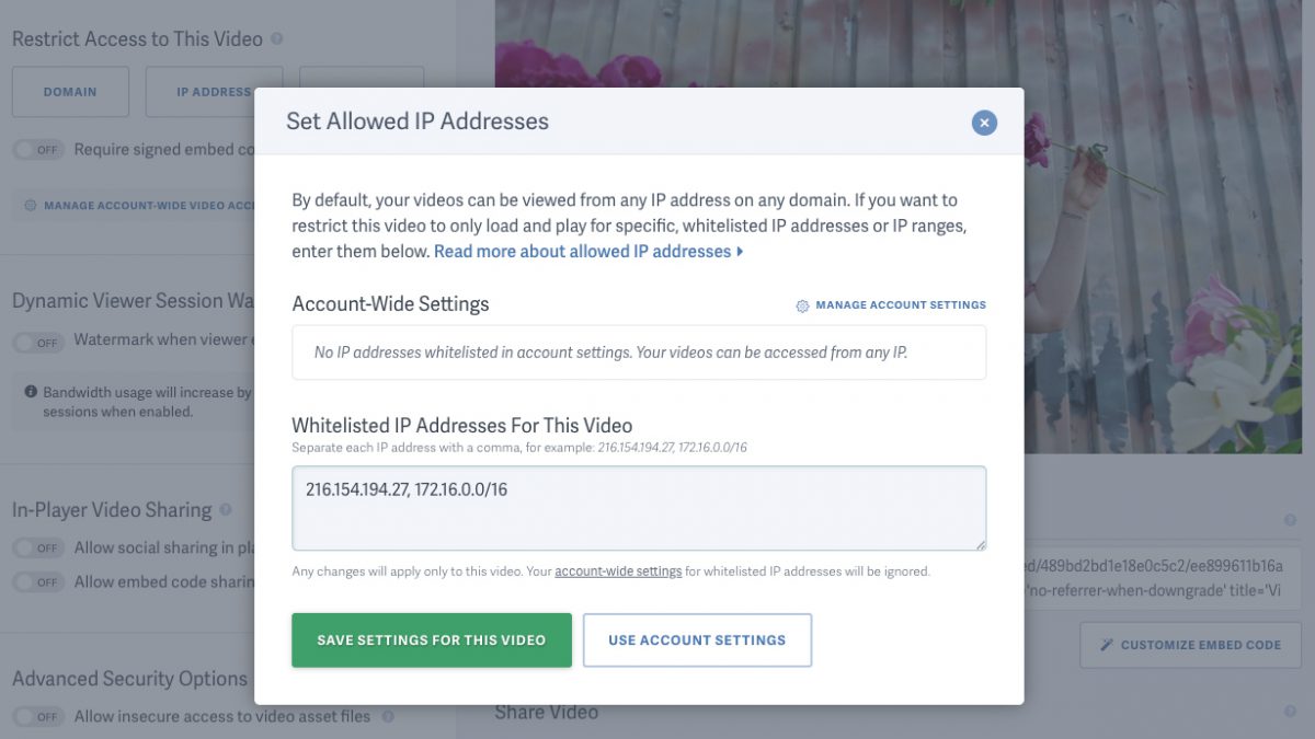 ip address sproutvideo